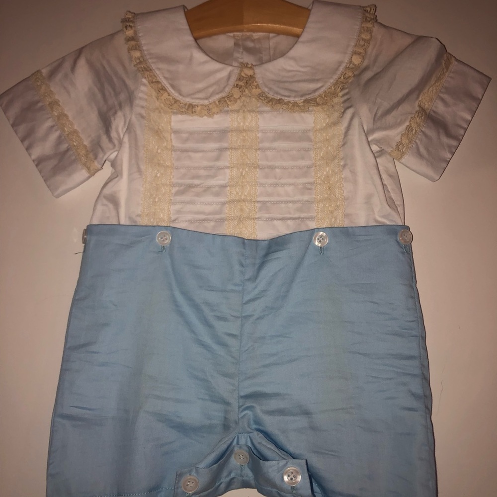 Custom Boys Heirloom outfit buttons size 12m